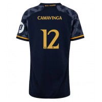 Dres Real Madrid Eduardo Camavinga #12 Preč pre Ženy 2023-24 Krátky Rukáv